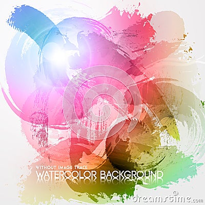Abstract Watercolor background Vector Illustration