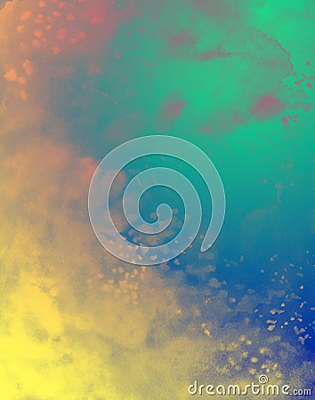 Abstract watercolor background, wallpaper gradient color, cloudy Stock Photo
