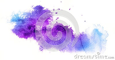 Abstract watercolor background on white Stock Photo