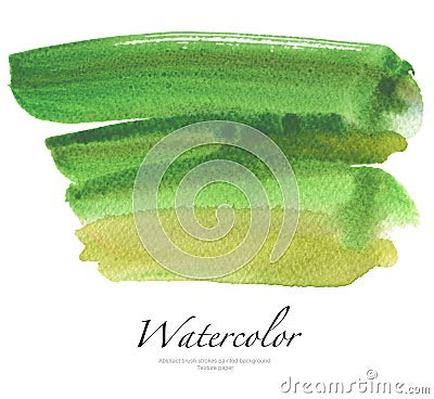 Abstract watercolor brush strokes painted background. Stock Photo