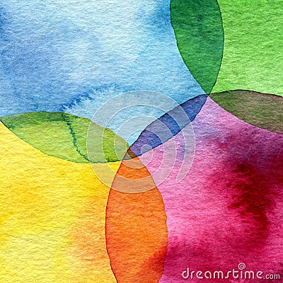 Abstract watercolor circle background Stock Photo