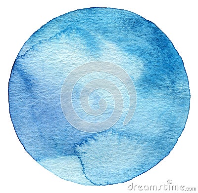 Abstract watercolor circle painted background Stock Photo