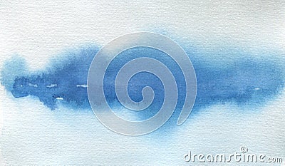 Abstract watercolor landscape blot painted background. Texture. Stock Photo