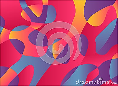 Abstract watercolor palette of mix color vector Vector Illustration