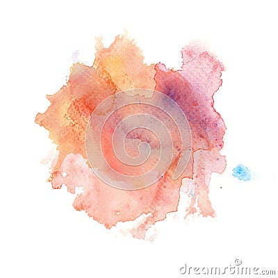 Abstract watercolor splash background. Cartoon Illustration