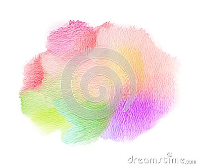 Abstract watercolor splash. Watercolor drop. Stock Photo