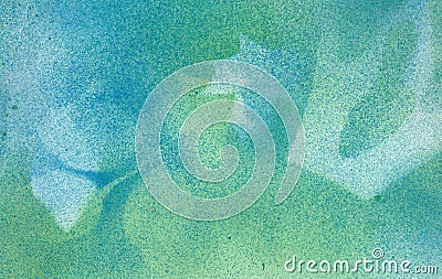 Abstract watercolor texture blurry spring green background Stock Photo