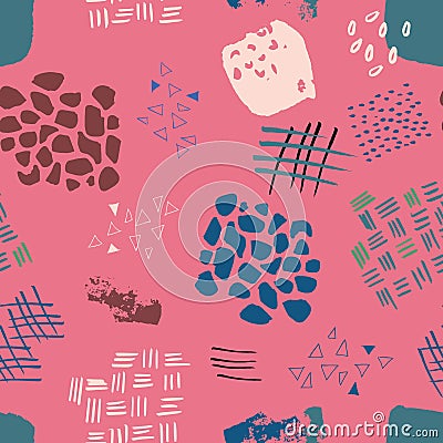 Abstract watercolour seamless pattern print background Vector Illustration