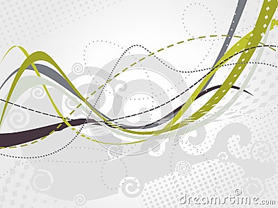 Abstract wave background Vector Illustration