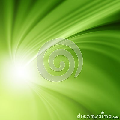 Abstract wave background green Stock Photo