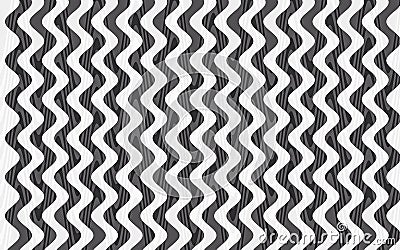 Abstract Wave black and white color background Stock Photo