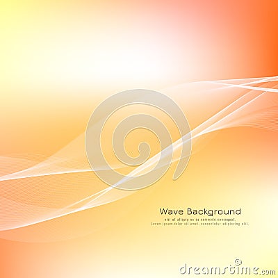 Abstract wave bright background design Vector Illustration