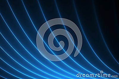 Abstract wave and curved lines illustration Cartoon Illustration