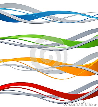 Abstract wave design element Vector Illustration