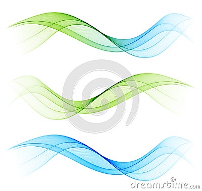 Abstract wave design element Vector Illustration