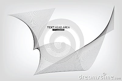 Abstract Wave Element For Design, Digital Frequency Track Equalizer Vector Illustration