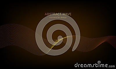 Abstract wave element for design. Digital frequency track equalizer. Stylized line art background. Colorful shiny wave with lines Stock Photo