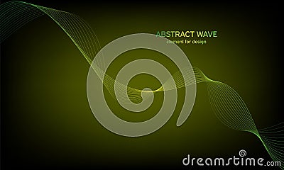 Abstract wave element for design. Digital frequency track equalizer. Stylized line art background. Colorful shiny wave with lines Stock Photo