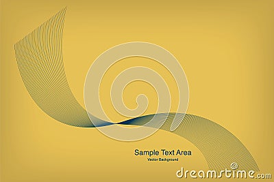 Abstract Wave Element For Design, Modern Linear Abstract Waves, Vector Design Elements Vector Illustration