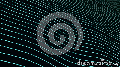 Abstract Wave Stroke Line Internet Network Stream Waveform Image Stock Photo