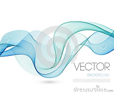 Abstract wave template background brochure design Vector Illustration