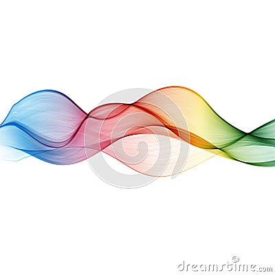 Abstract wave vector background, rainbow waved lines for brochure, website, flyer design. Vector Illustration