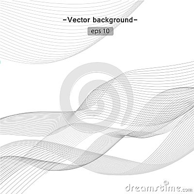 Abstract waves backgound, vector illustration Vector Illustration