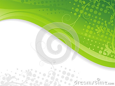 Abstract Waves Background Cartoon Illustration