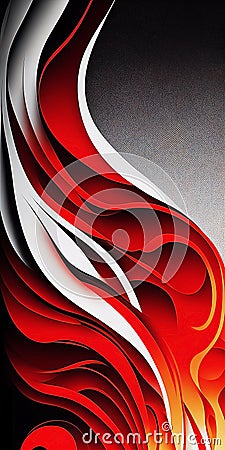 abstract waves fire surface graphic Stock Photo