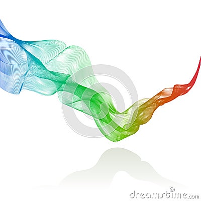 Abstract waves. Set of transparent wave. vector Vector Illustration
