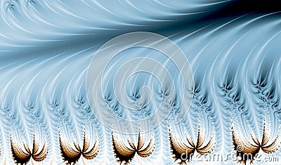 Abstract wavy background with flash effect. Turquoise, blue and white fractal rays squiggle shiny lines, fractal pattern. Design Stock Photo
