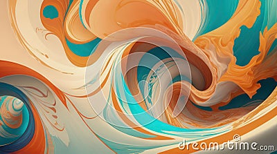 Abstract Wavy Colorful Background Wallpaper, Colorful Waves, abstract groovy texture background wallpaper Stock Photo