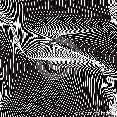 Abstract wavy lines seamless Vector Illustration