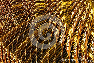 Abstract wavy texture - digitally generated image Stock Photo