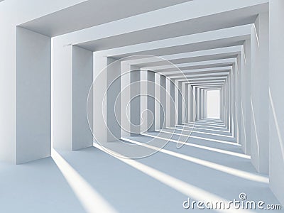 Abstract white architecture Stock Photo