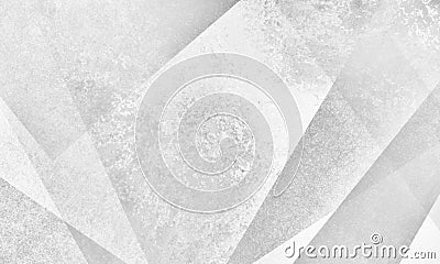 Abstract white background design with modern angles and layer shapes with gray grunge texture Stock Photo