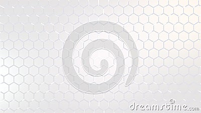 Abstract white background with hexagons Stock Photo