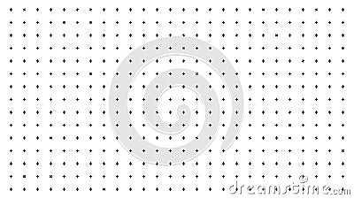 Abstract white background with rotating crosses. Animation. Bright white background with black pluses for focus and Stock Photo