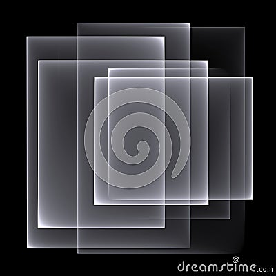 Abstract white-black background pattern. Bright white lines on the black background. Stock Photo