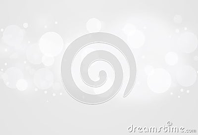 Abstract white bokeh Stock Photo