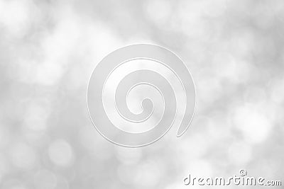 Abstract white bokeh with soft blurred background nature blurry light party in vintage style warm shimmering and faded colorful Stock Photo