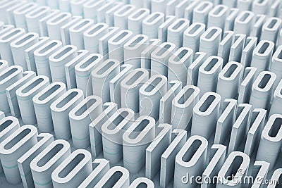 Abstract 10 white coding wallpaper. Technology and programming concept. Stock Photo