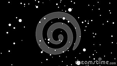 Abstract White Dots is Random Moving Animation on Black Background. Stock  Video - Video of object, dark: 139334215
