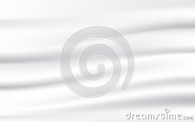 Abstract white fabric texture background Vector Illustration