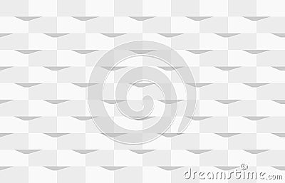 Abstract white geometry modern square pattern design graphic. Vector Illustration