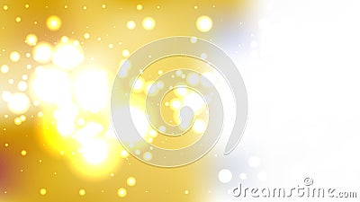 Abstract White and Gold Illuminated Background Stock Photo