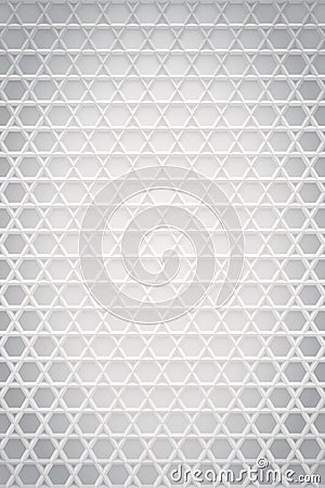 Abstract white grayish stars and hexagons - relief surface pattern - Vertical Background Stock Photo