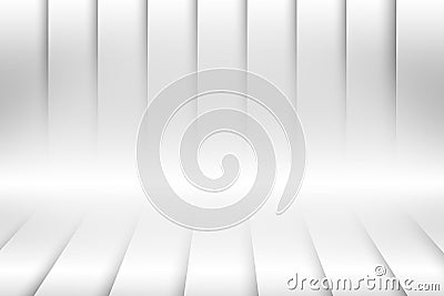 Abstract white pattern background, line art with shadow on stage Stock Photo