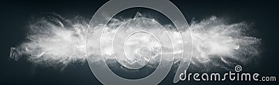 Abstract wide design of white powder snow cloud Stock Photo