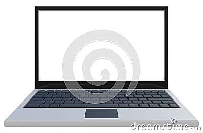 Abstract widescreen laptop Stock Photo